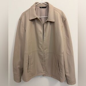 Zara Tan Leather Jacket